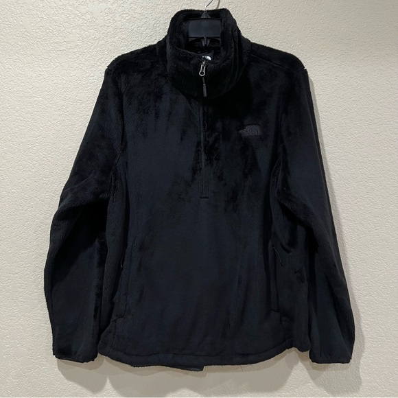 The North Face Osito 1/4 Zip Fleece Jacket Sweater Black Pullover Sz XL NF0A3XBC - Picture 1 of 16